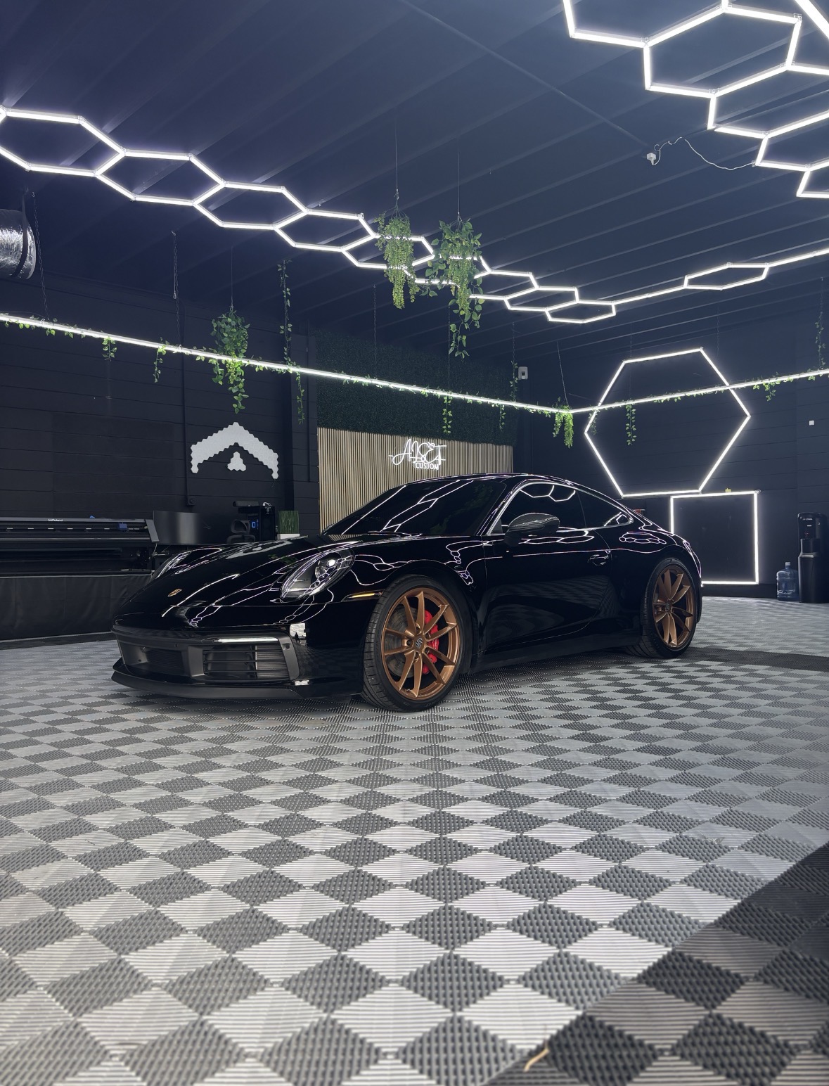 Black Porsche after ceramic coating